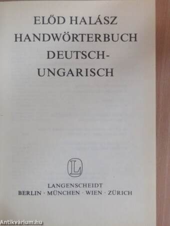 Handwörterbuch Deutsch-Ungarisch