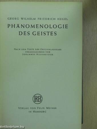 Phänomenologie des Geistes