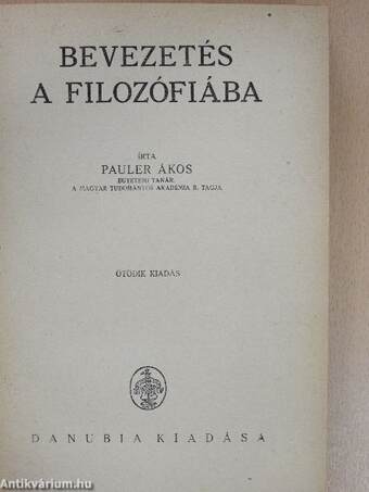 Bevezetés a filozófiába