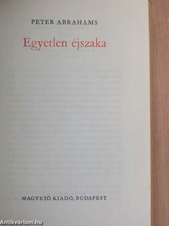 Egyetlen éjszaka