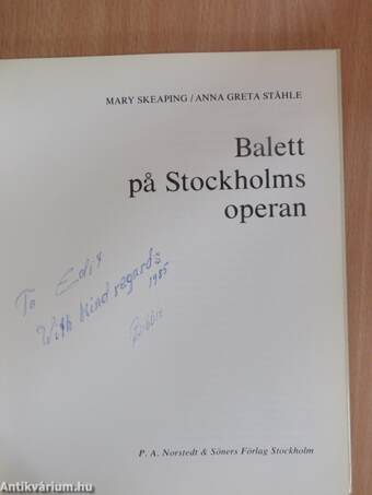 Balett pa Stockholmsoperan