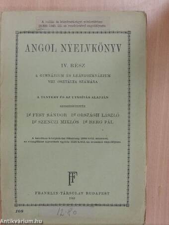 Angol nyelvkönyv IV.