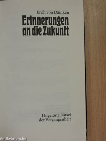 Erinnerungen an die Zukunft