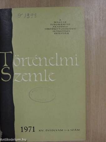 Történelmi Szemle 1971/1-4.
