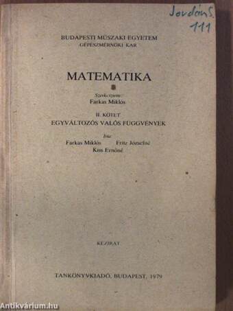 Matematika II.