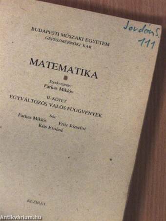 Matematika II.