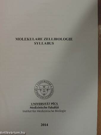 Molekulare Zellbiologie - Syllabus