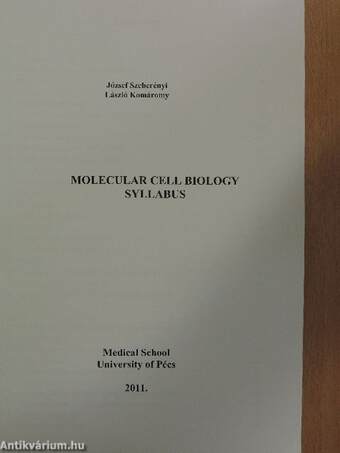 Molecular Cell Biology - Syllabus