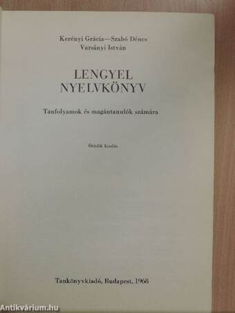 Lengyel nyelvkönyv