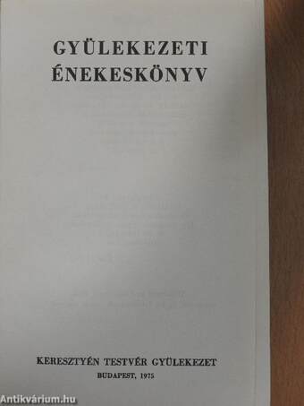 Gyülekezeti énekeskönyv