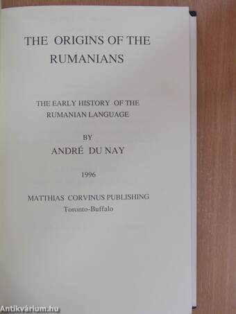 The Origins of the Rumanians