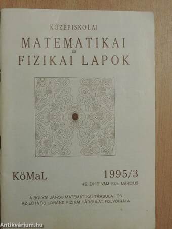 Középiskolai matematikai és fizikai lapok 1995. március