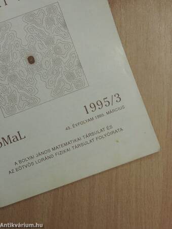 Középiskolai matematikai és fizikai lapok 1995. március