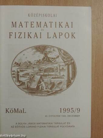 Középiskolai matematikai és fizikai lapok 1995. december