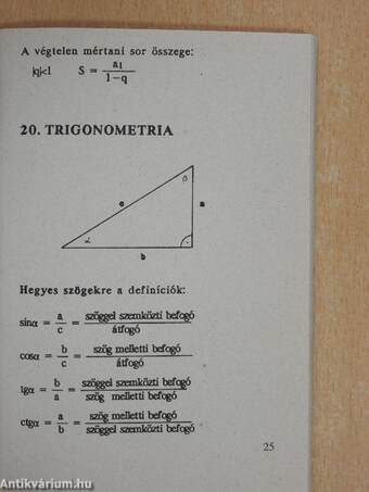 Matematika összefoglalás