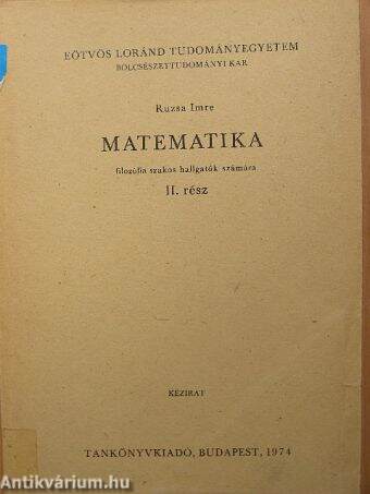 Matematika II.