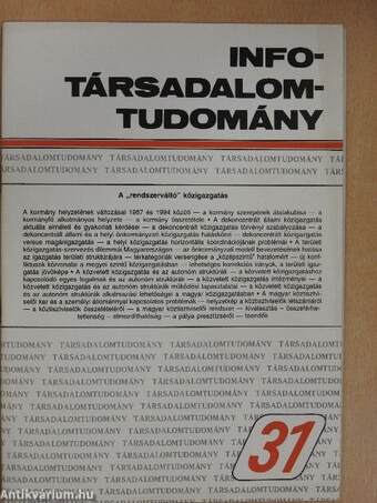 Info-Társadalomtudomány 1994. december