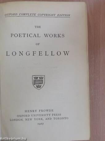 The Poetical Works of Longfellow