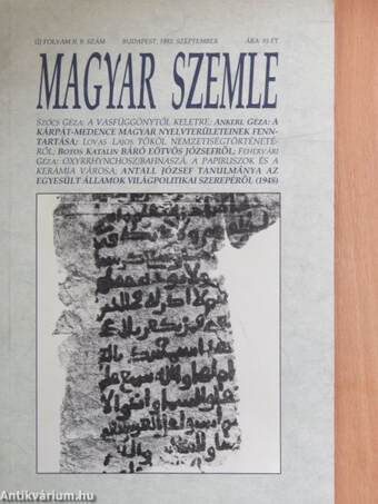 Magyar Szemle 1993. szeptember