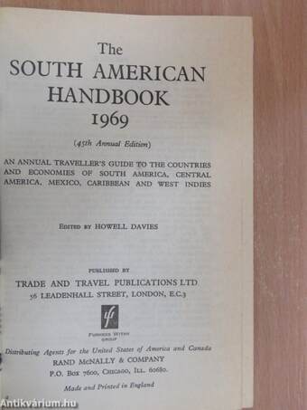 The South American Handbook 1969