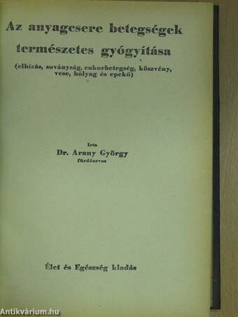 Hogyan ápolja testét a nő és a férfi?/Jó modor és a nemes szórakozások/Anyagcsere betegségek természetes gyógyítása/Mindennapi és rendkivüli háztartási munkák/Gyomorbetegségek vizsgálata és gyógykezelése/Háziipar mint otthoni kenyérkereset