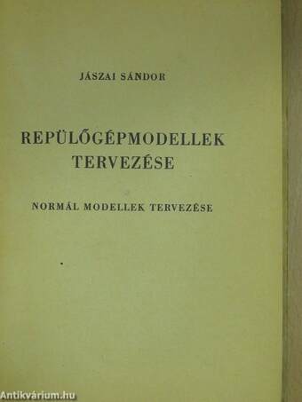 Repülőgépmodellek tervezése