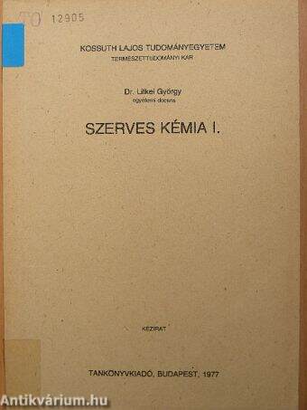 Szerves kémia I.