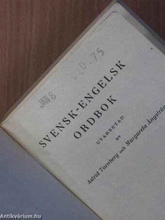 Svensk-Engelsk/Engelsk-Svensk Ordbok