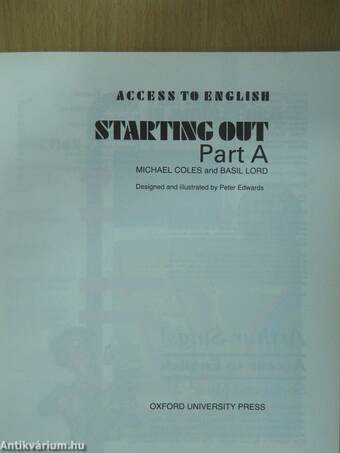 Starting Out - Part A