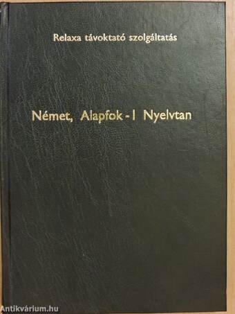 Német, Alapfok-1 Nyelvtan