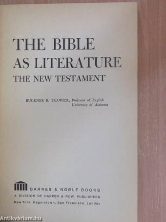 The Bible as Literature