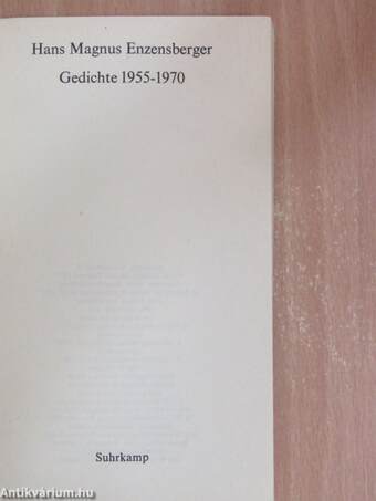 Gedichte 1955-1970