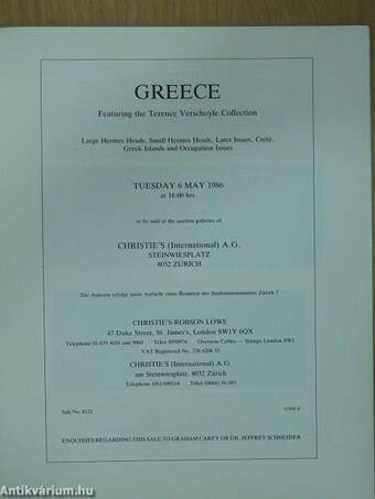 Christie's Robson Lowe - Greece