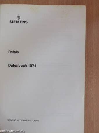 Siemens - Relais 1971.