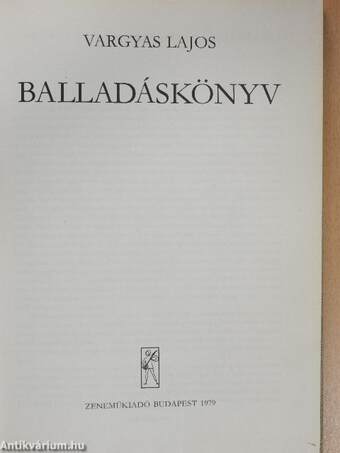 Balladáskönyv