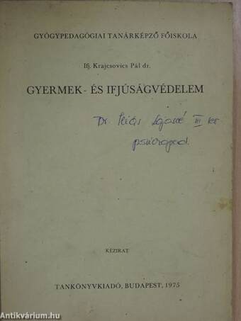 Gyermek- és ifjúságvédelem