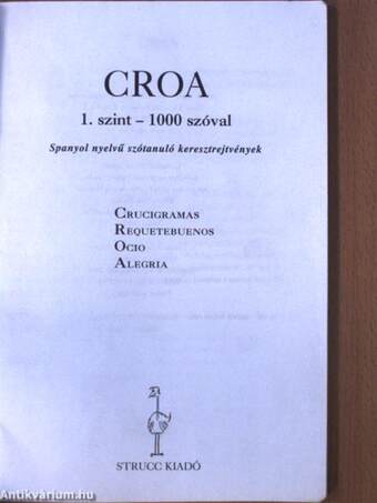 Croa - 1000 szóval - 1. szint