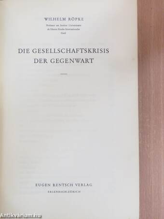 Die gesellschaftskrisis der gegenwart