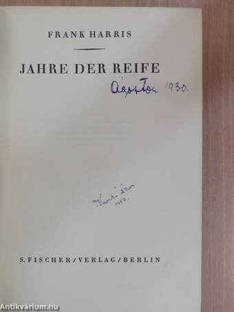 Jahre der Reife