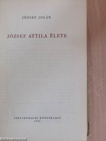 József Attila élete