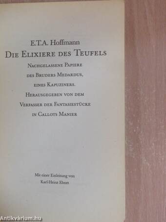 Die Elixiere des Teufels