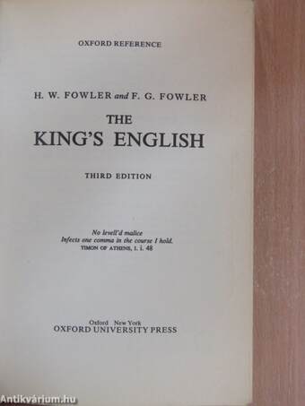 The King's English