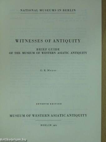 Witnesses of Antiquity