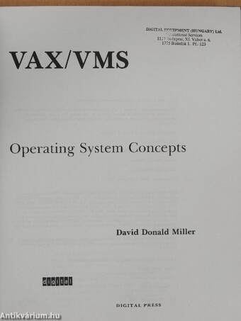 VAX/VMS Operating System Concepts