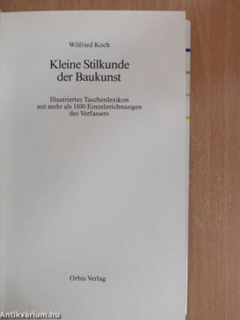 Kleine Stilkunde der Baukunst