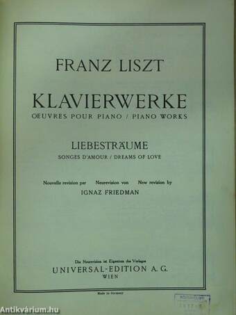 Klavierwerke/Oeuvres Pour Piano/Piano Works