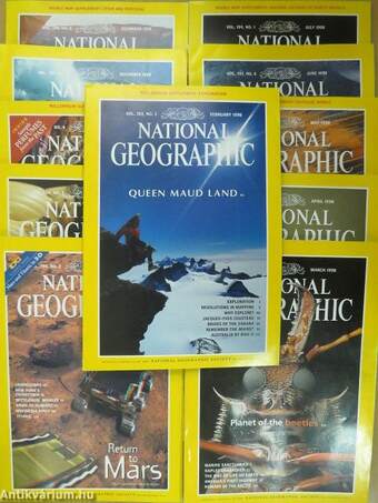 National Geographic 1998. (nem teljes évfolyam)