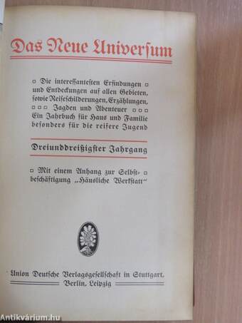 Das Neue Universum 33. (gótbetűs)