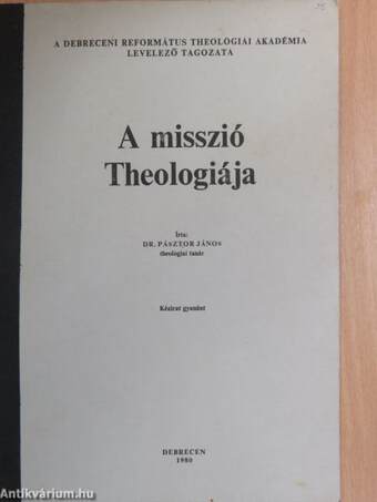 A misszió Theológiája