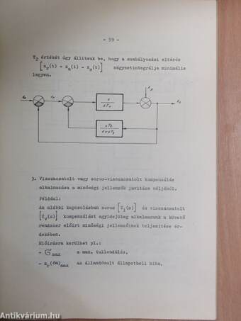 Irányítástechnika és készülékei II. V. Kiegészítés